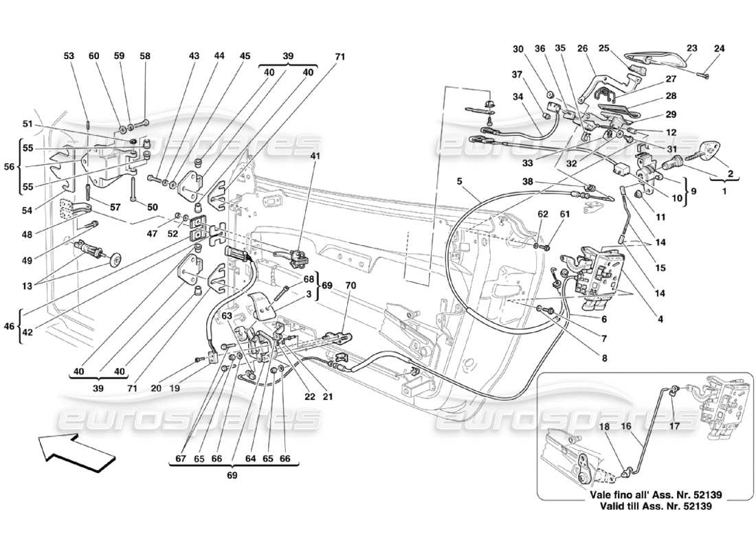 VIEW PARTS DIAGRAMS FROM THE FERRARI 360 PARTS CATALOGUE a part diagram from the ferrari 360 parts catalogue