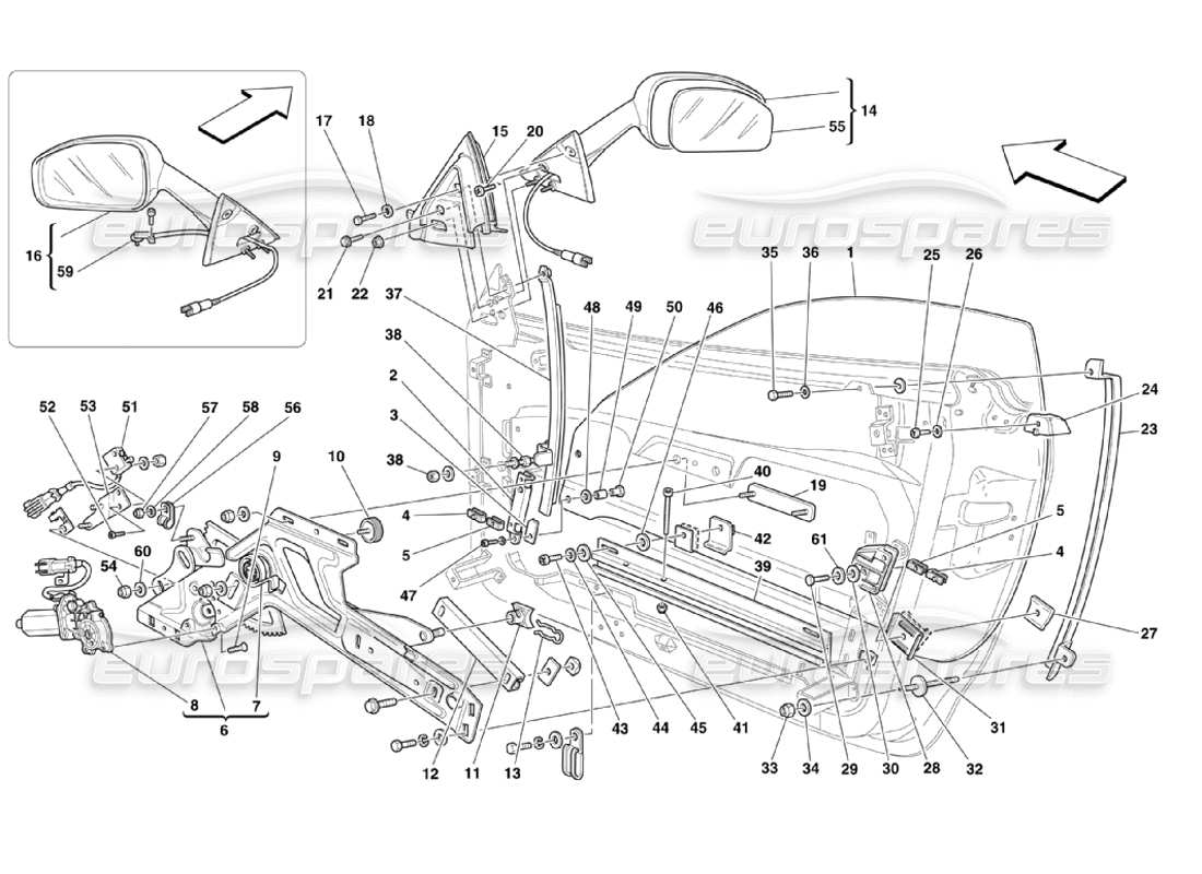a part diagram from the Ferrari 360 Challenge Stradale parts catalogue
