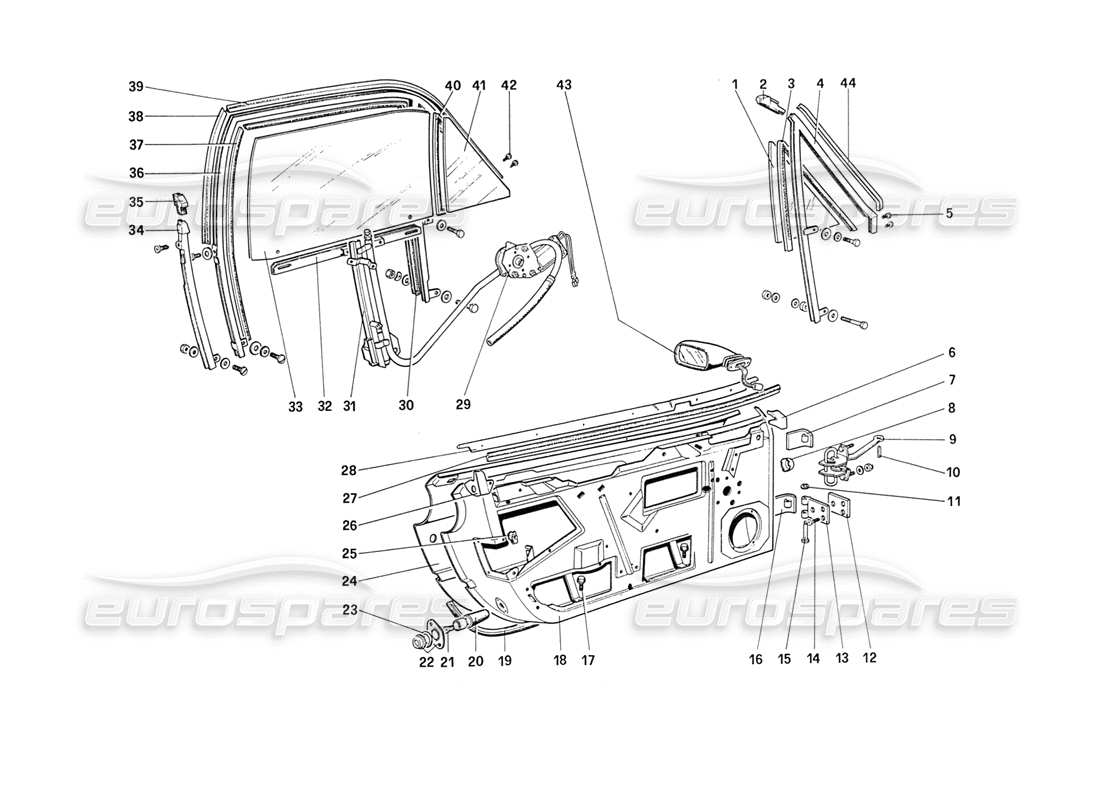 a part diagram from the ferrari 208 parts catalogue