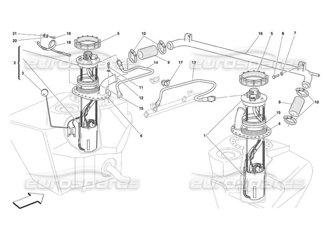 a part diagram from the ferrari 360 parts catalogue