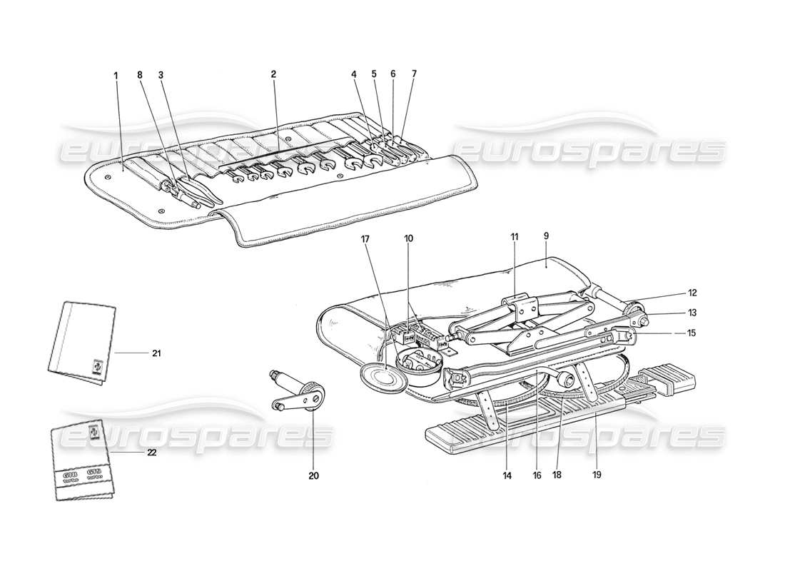 a part diagram from the ferrari 208 parts catalogue