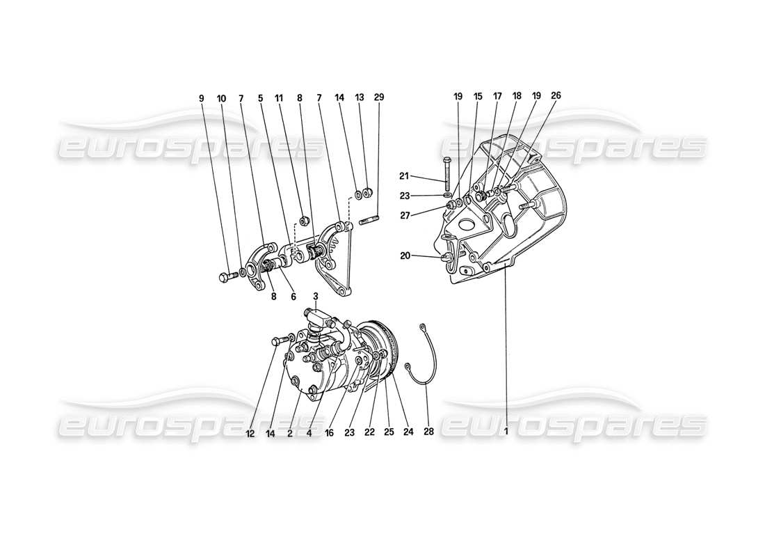 a part diagram from the ferrari 208 parts catalogue
