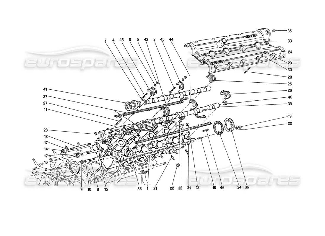 a part diagram from the ferrari 208 parts catalogue