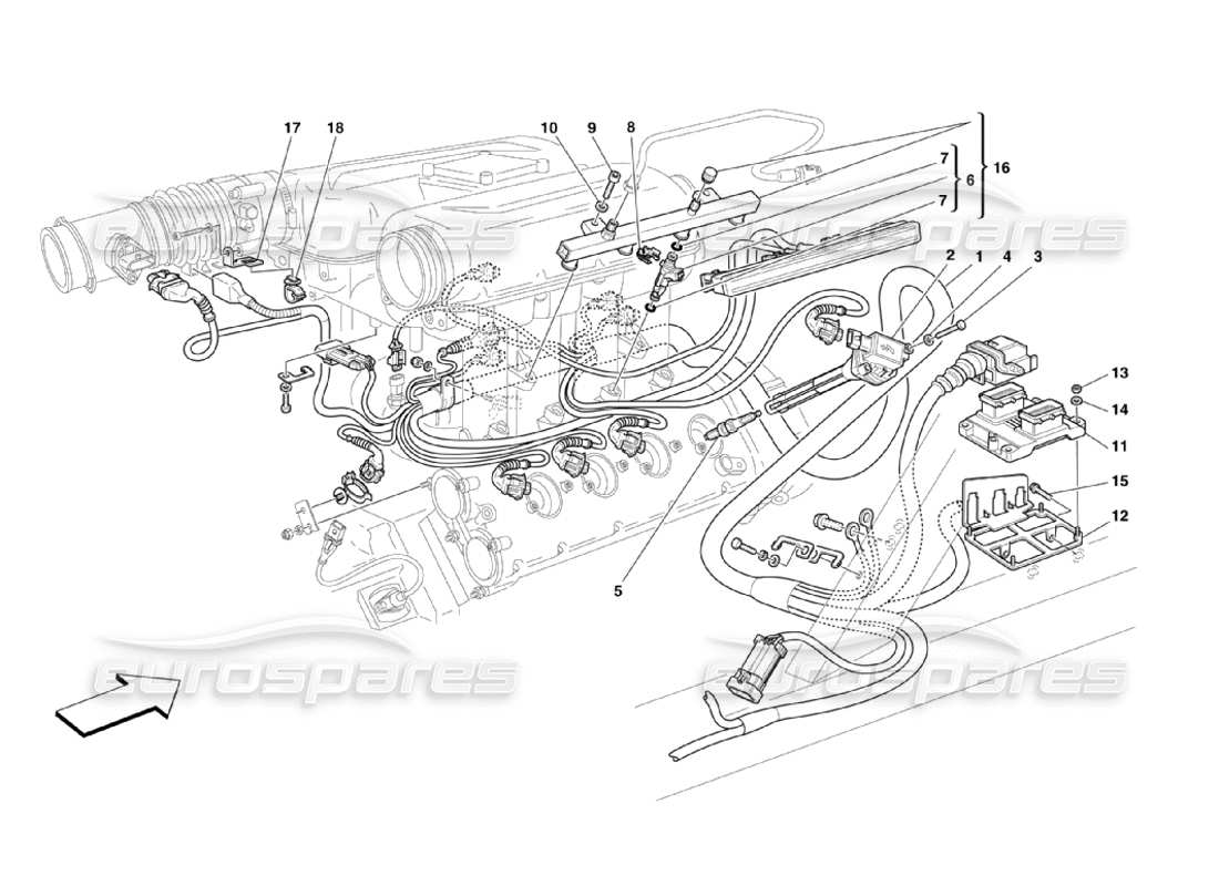 a part diagram from the ferrari 360 parts catalogue