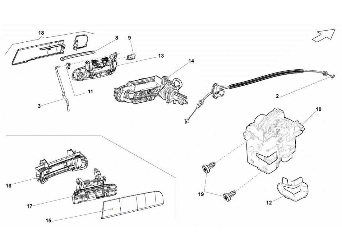 a part diagram from the lamborghini gallardo sts ii sc parts catalogue