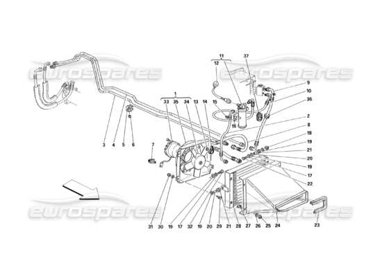 a part diagram from the ferrari 348 parts catalogue
