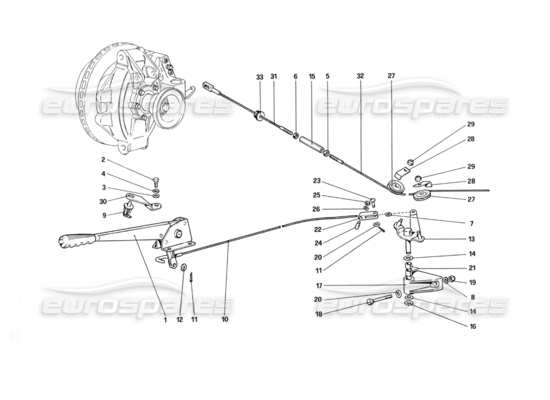 a part diagram from the ferrari 308 quattrovalvole (1985) parts catalogue