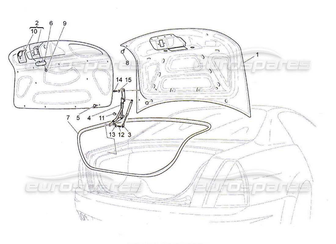 a part diagram from the Maserati QTP. (2010) 4.2 parts catalogue