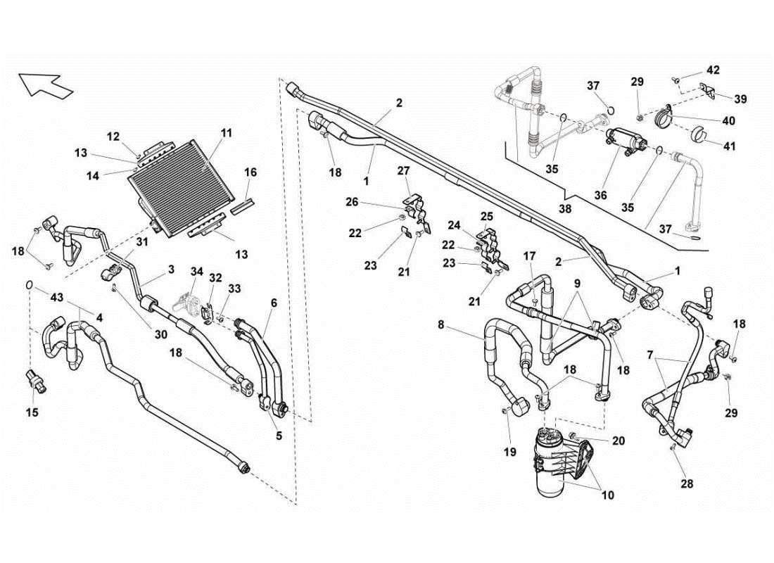 a part diagram from the Lamborghini Gallardo STS II SC parts catalogue