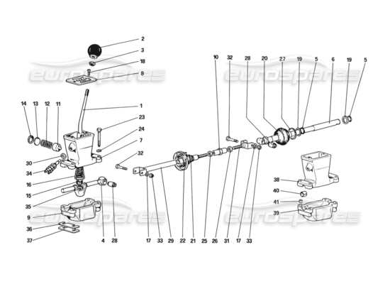 a part diagram from the ferrari 328 parts catalogue