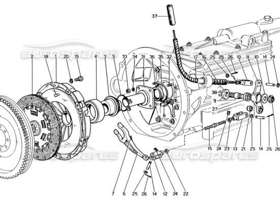a part diagram from the ferrari 330 and 365 parts catalogue
