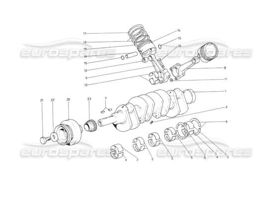 a part diagram from the ferrari 208 parts catalogue