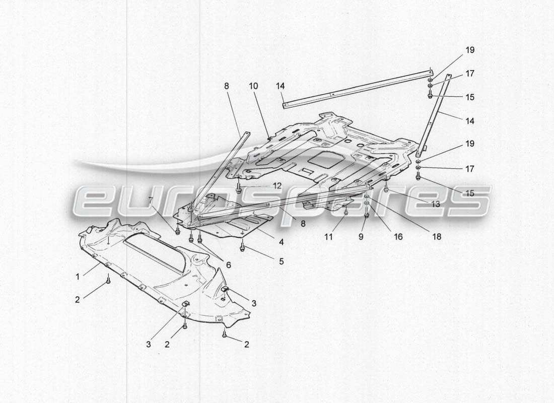 a part diagram from the maserati grancabrio parts catalogue