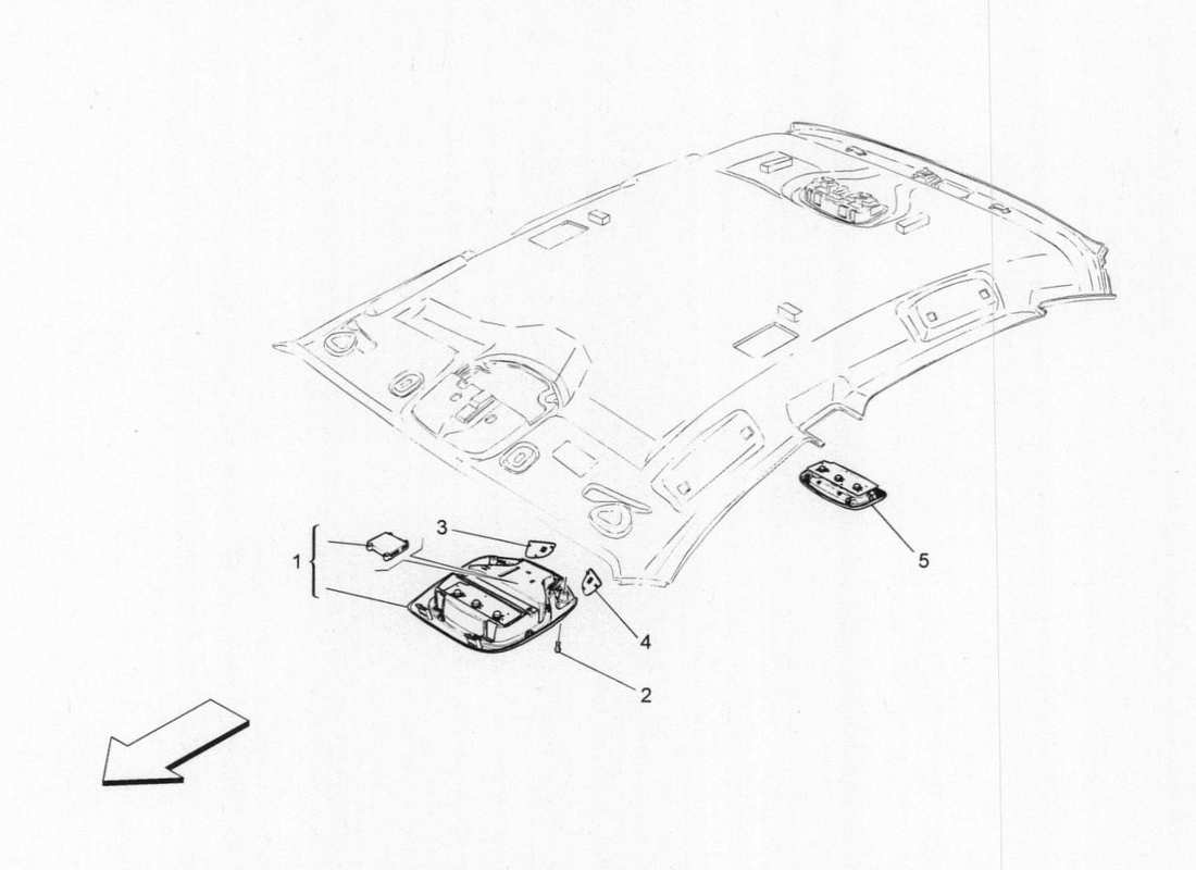 a part diagram from the Maserati QTP. V6 3.0 BT 410bhp 2015 parts catalogue