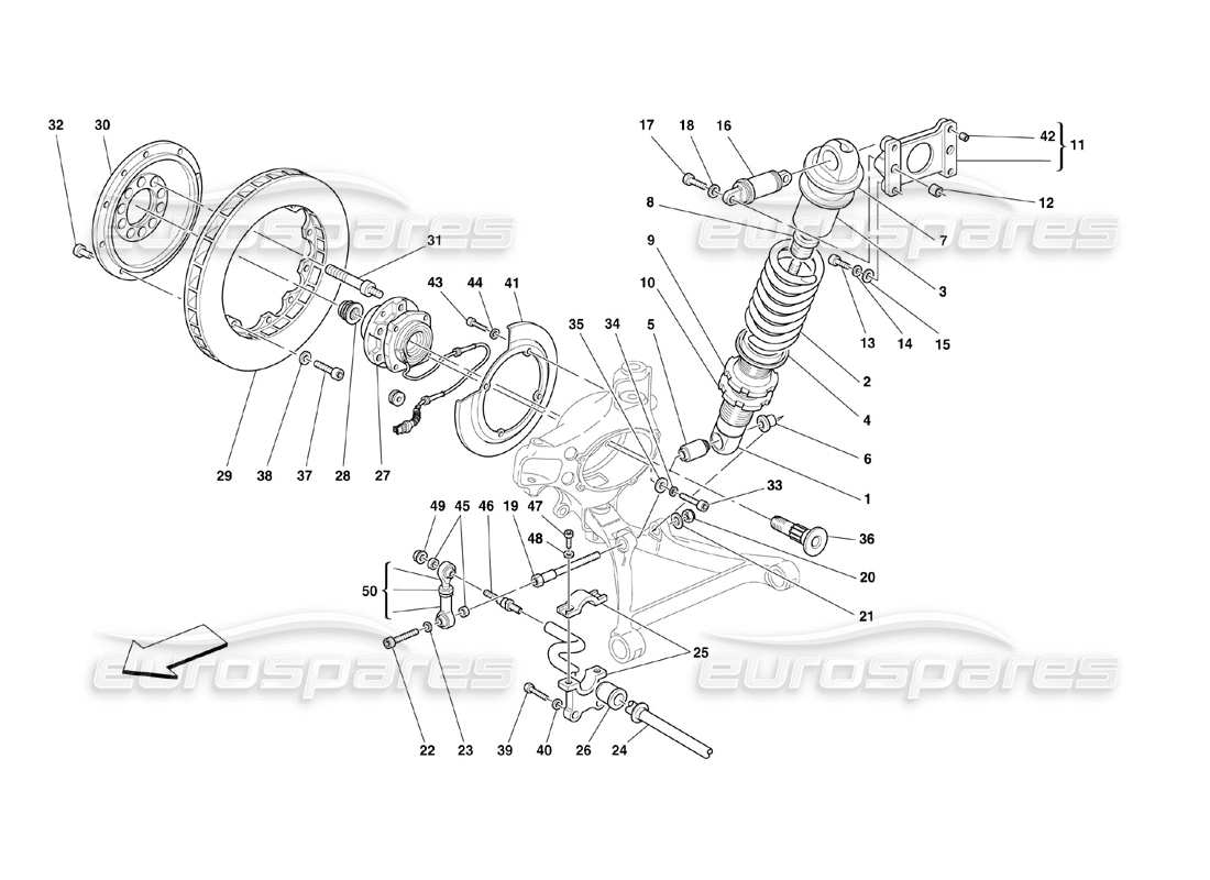 a part diagram from the Ferrari 360 Challenge (2000) parts catalogue