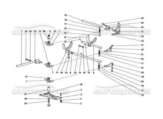 a part diagram from the ferrari 328 parts catalogue