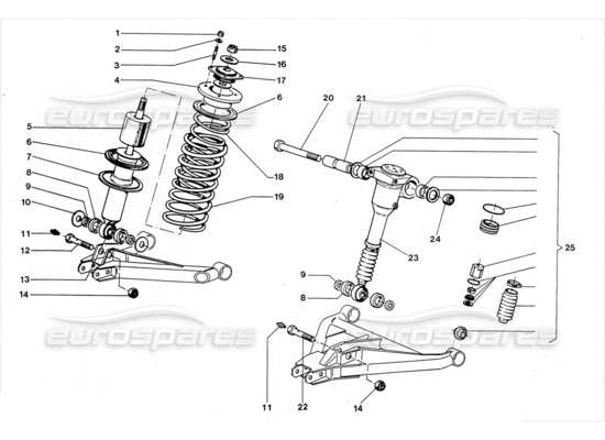 a part diagram from the lamborghini lm002 parts catalogue