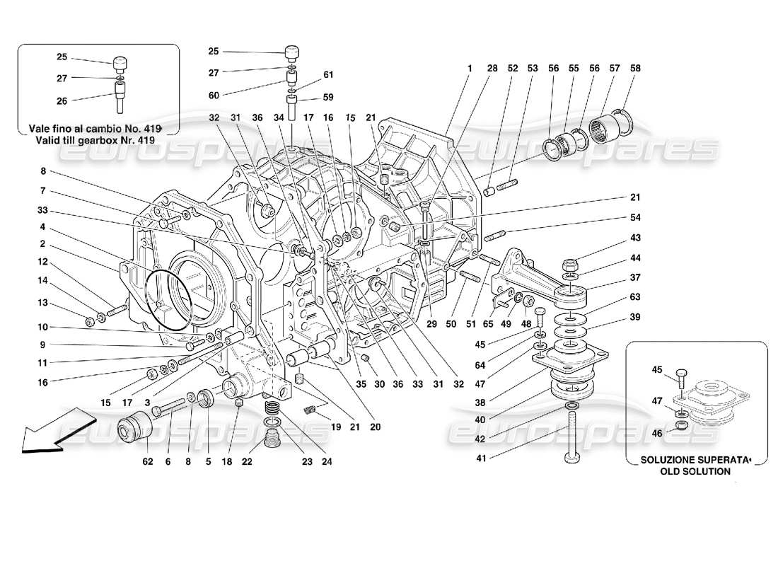 a part diagram from the ferrari 355 parts catalogue