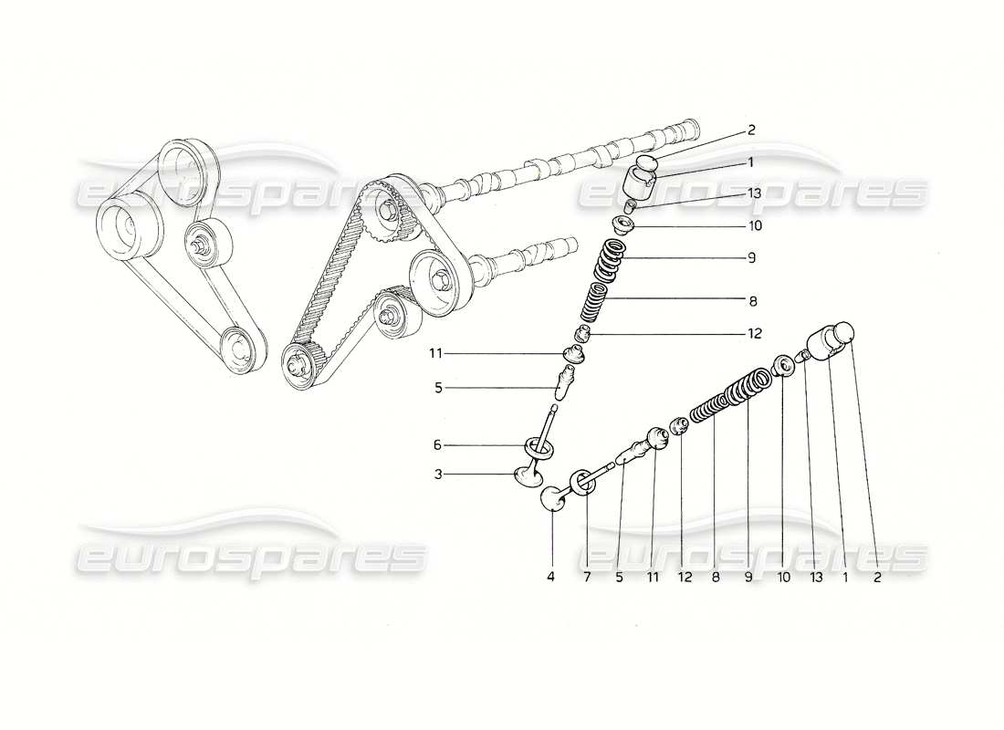 a part diagram from the ferrari 308 parts catalogue