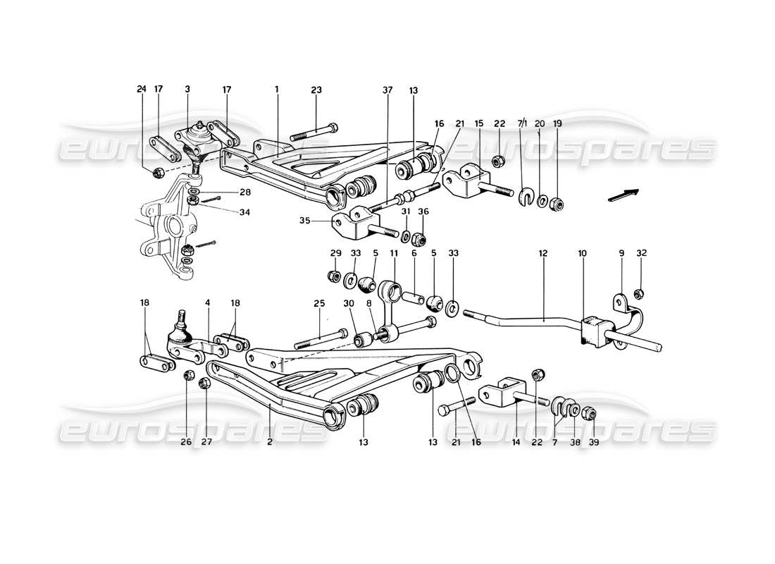 a part diagram from the ferrari 246 parts catalogue