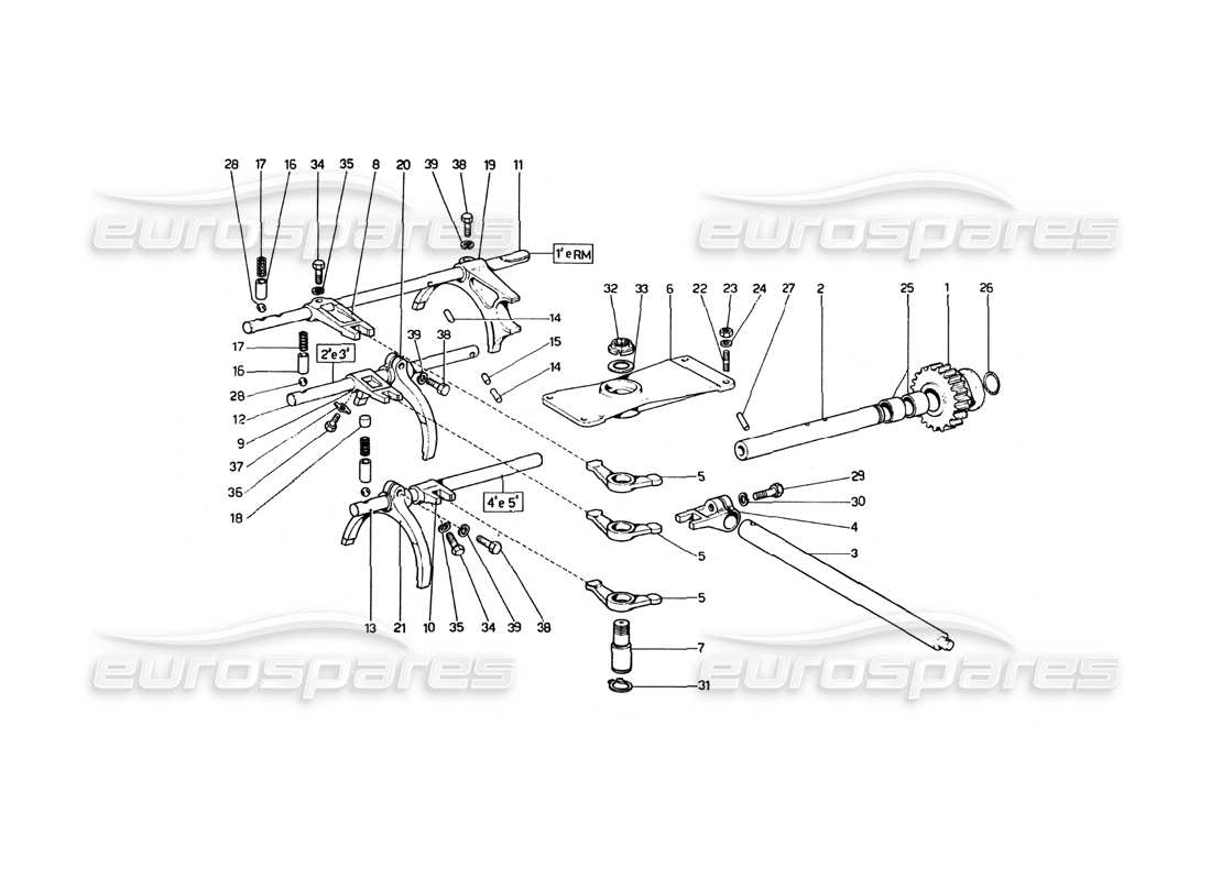VIEW PARTS DIAGRAMS FROM THE FERRARI 246 PARTS CATALOGUE a part diagram from the ferrari 246 parts catalogue