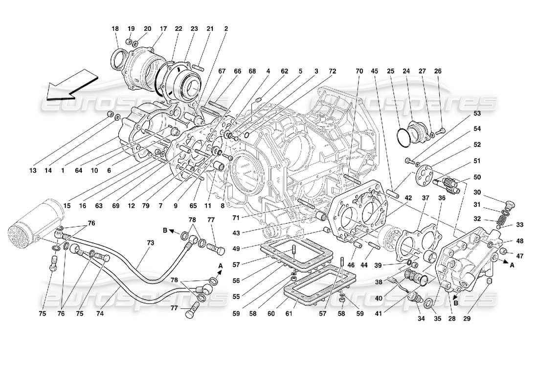 a part diagram from the ferrari 355 parts catalogue
