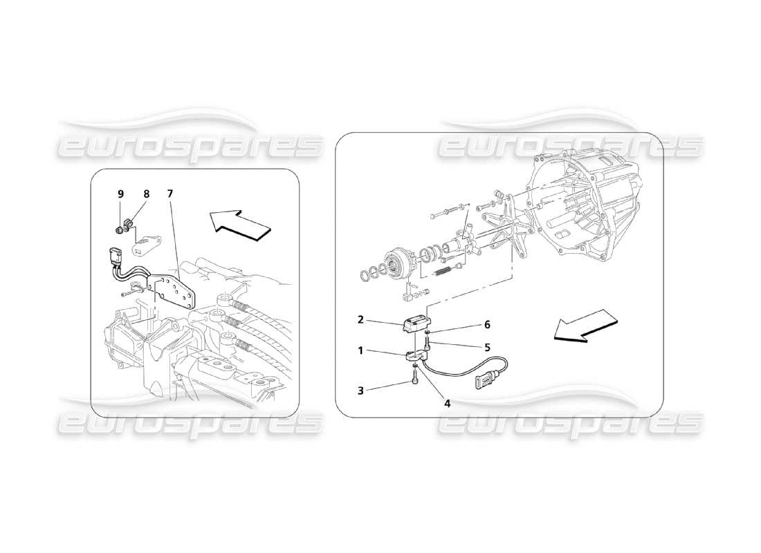 a part diagram from the maserati qtp. (2003) 4.2 parts catalogue