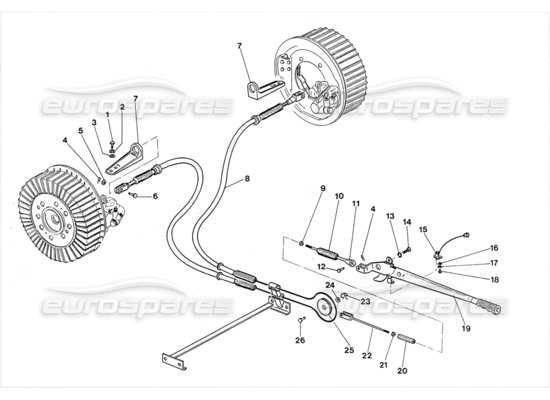 a part diagram from the lamborghini lm002 parts catalogue