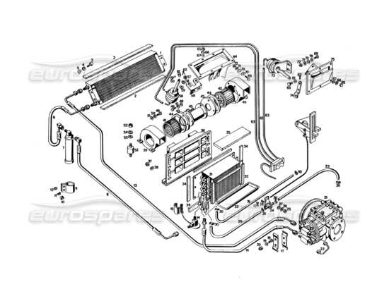 a part diagram from the maserati bora parts catalogue