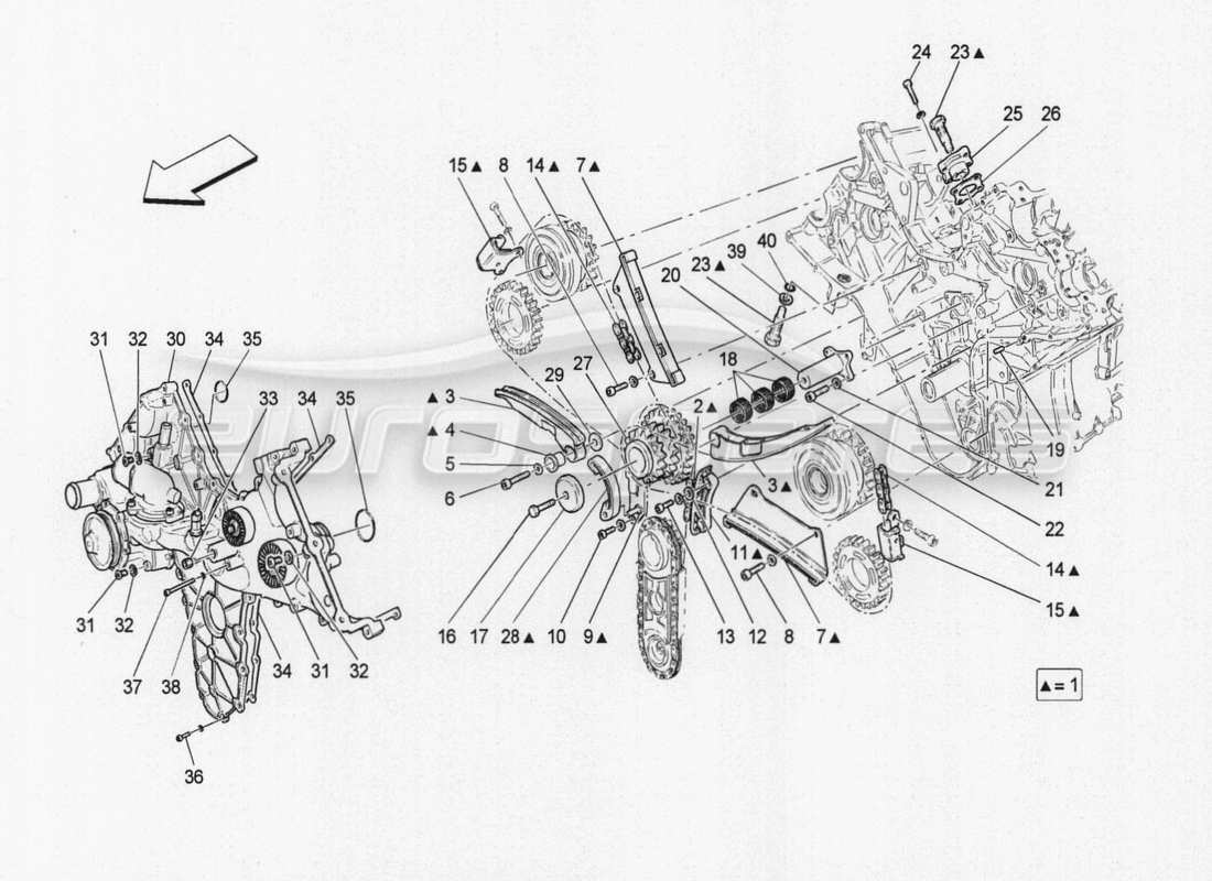a part diagram from the maserati granturismo special edition parts catalogue