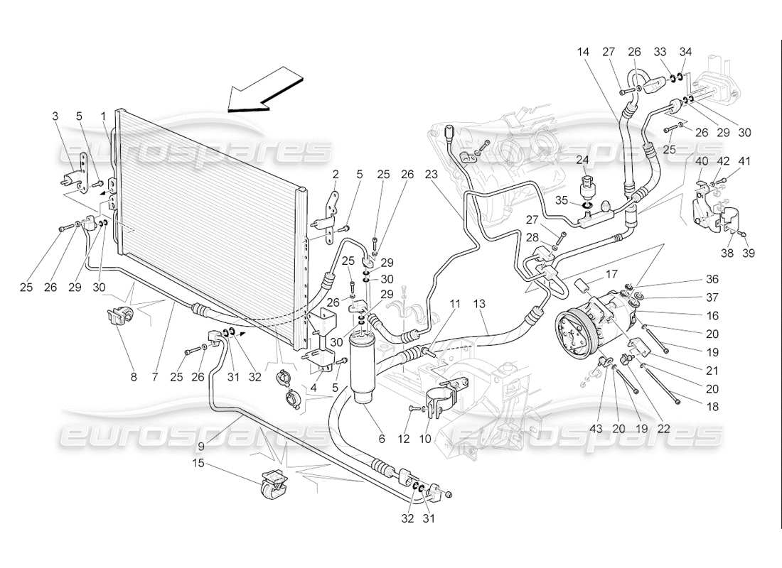 a part diagram from the Maserati QTP. (2006) 4.2 F1 parts catalogue