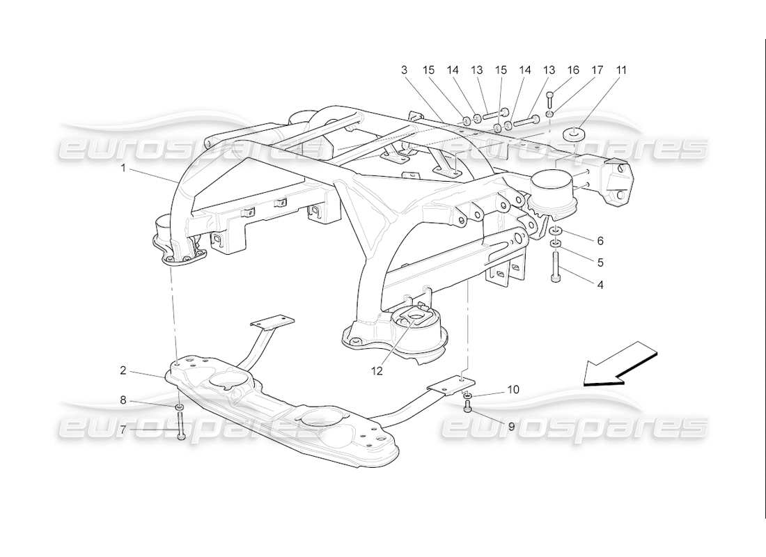 a part diagram from the maserati qtp. (2006) 4.2 f1 parts catalogue