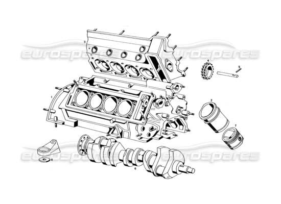 a part diagram from the maserati bora (usa variants) parts catalogue