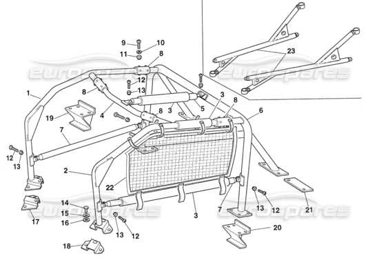 a part diagram from the ferrari 355 parts catalogue