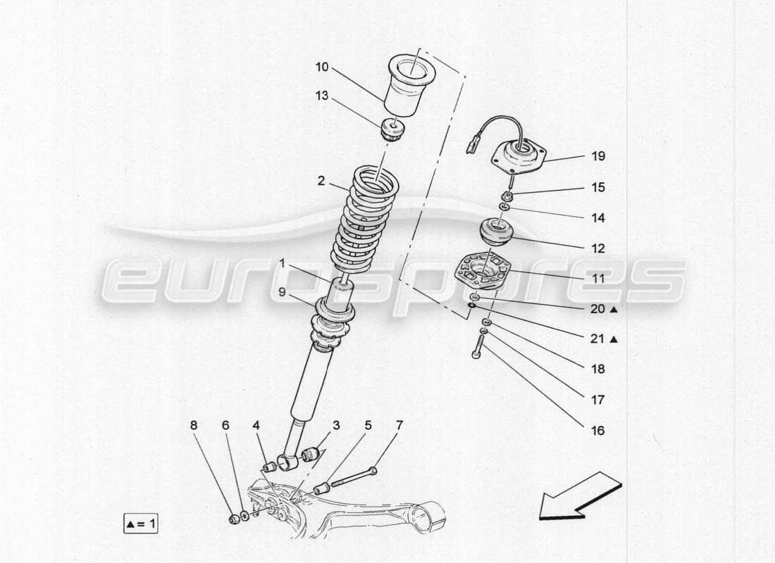 a part diagram from the maserati granturismo special edition parts catalogue