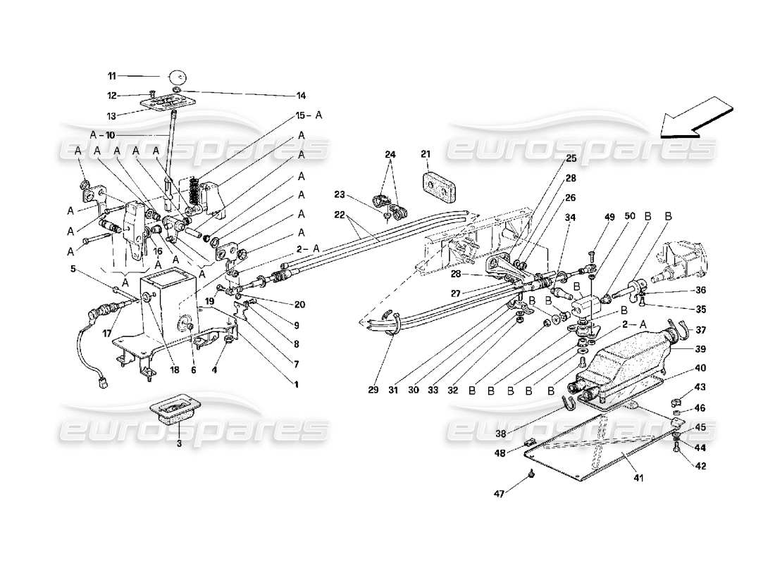 a part diagram from the ferrari 348 parts catalogue