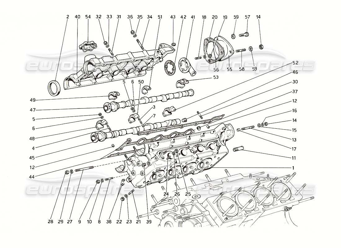 a part diagram from the ferrari 308 parts catalogue