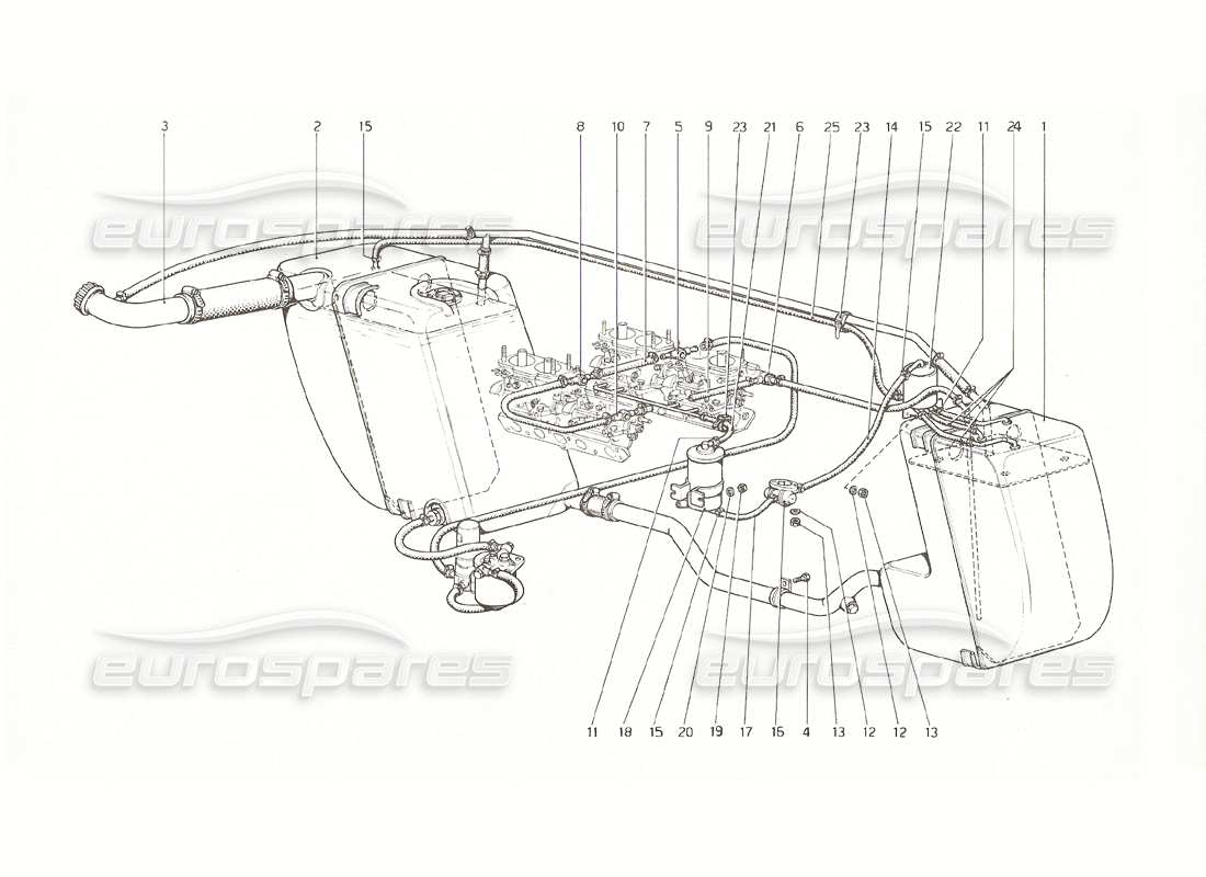 a part diagram from the ferrari 308 parts catalogue
