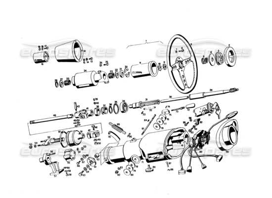 a part diagram from the maserati bora parts catalogue