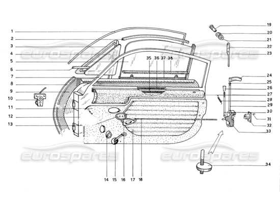 a part diagram from the ferrari 206 parts catalogue