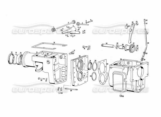 a part diagram from the maserati indy parts catalogue