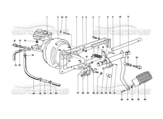 a part diagram from the ferrari 412 parts catalogue