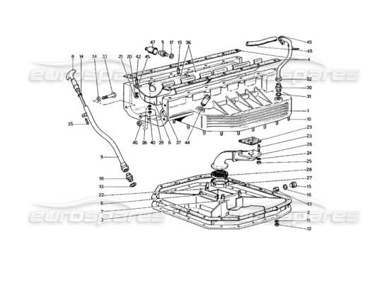 a part diagram from the ferrari 400 parts catalogue