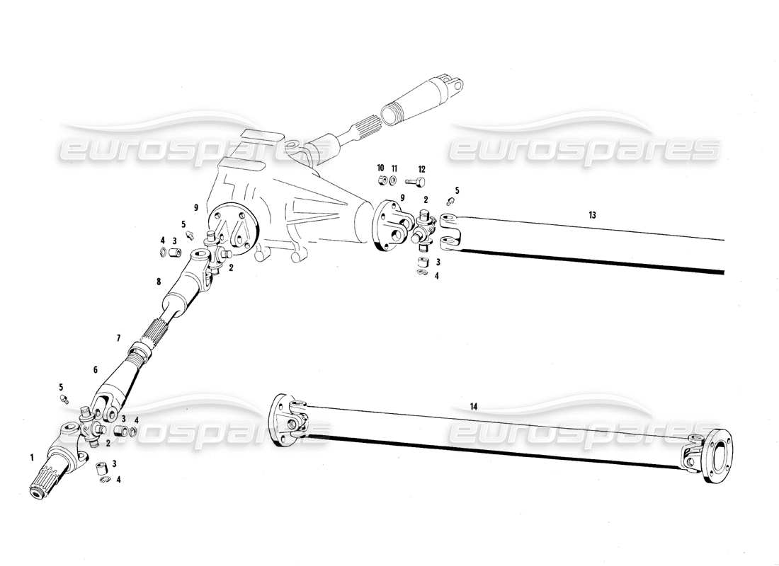 a part diagram from the maserati qtp.v8 4.7 (s1 & s2) 1967 parts catalogue