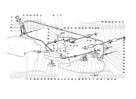 a part diagram from the ferrari 400 parts catalogue