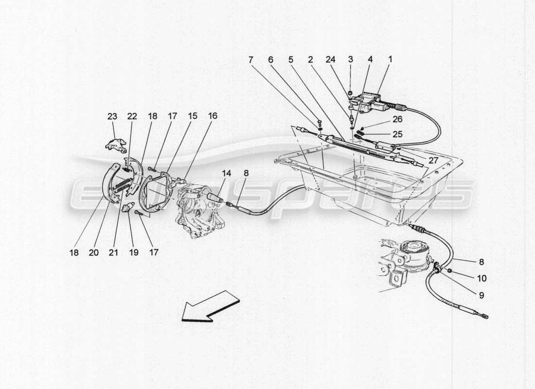 a part diagram from the Maserati GranTurismo Special Edition parts catalogue