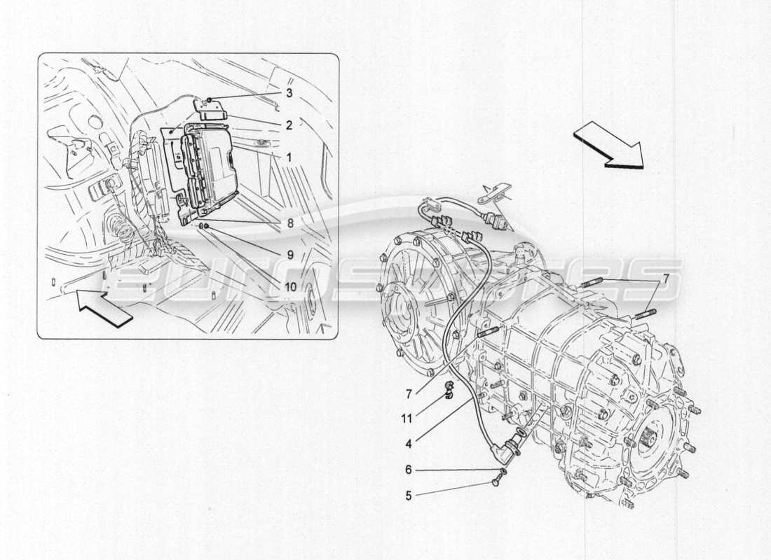 a part diagram from the Maserati GranTurismo Special Edition parts catalogue