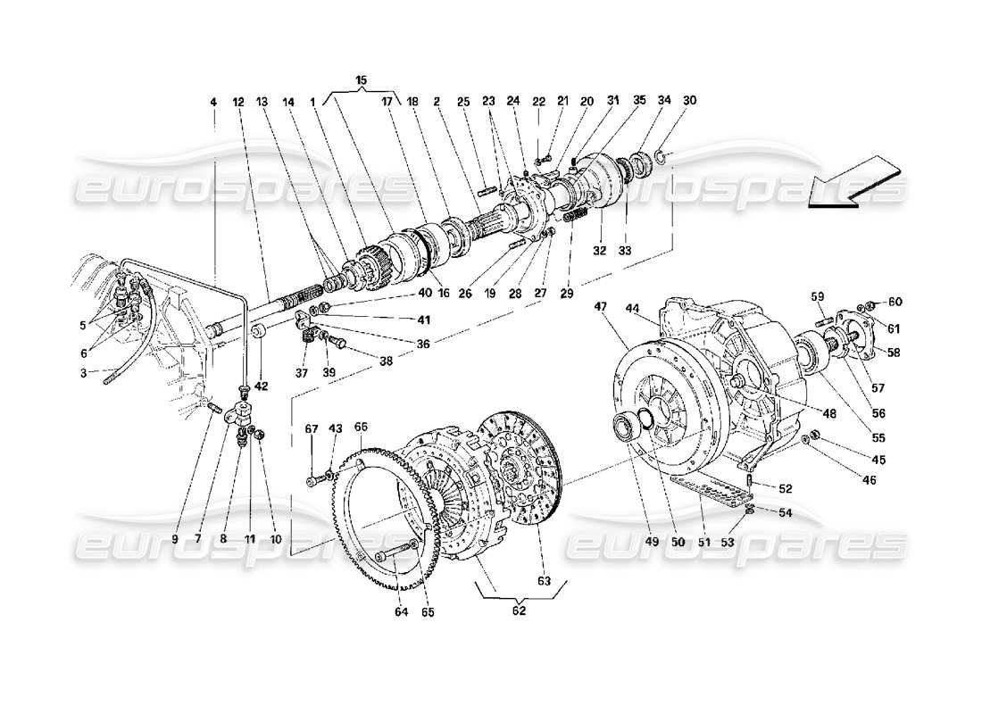 a part diagram from the ferrari 348 parts catalogue