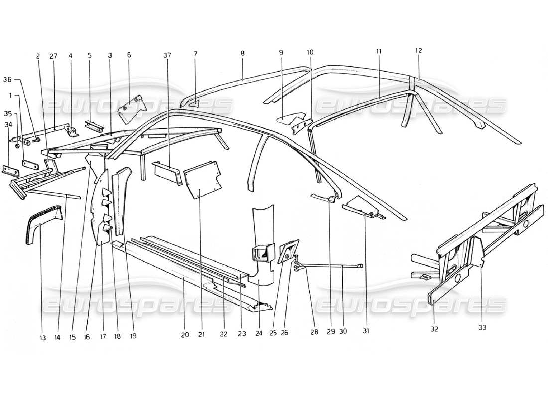 a part diagram from the ferrari 308 parts catalogue