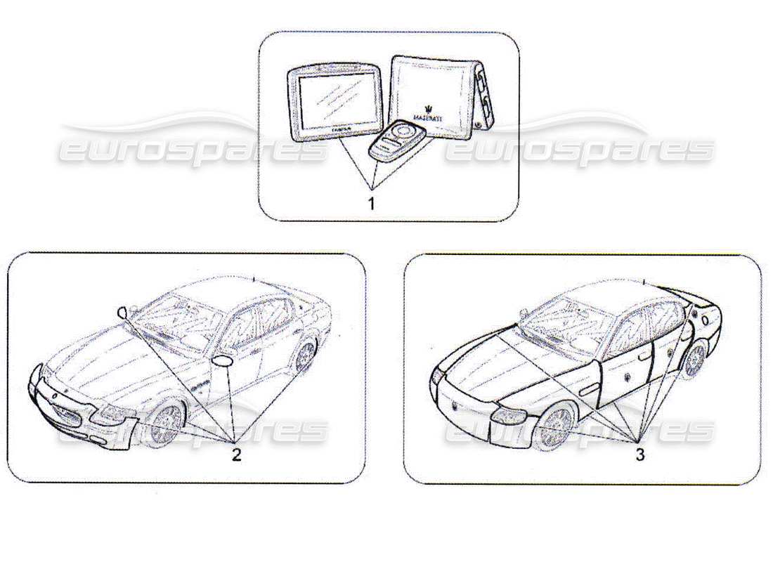 a part diagram from the maserati quattroporte m139 (2005-2013) parts catalogue